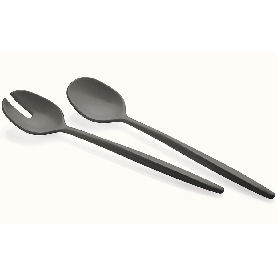 

Guzzini Приборы для салата tierra, черные, 2 шт., Черный