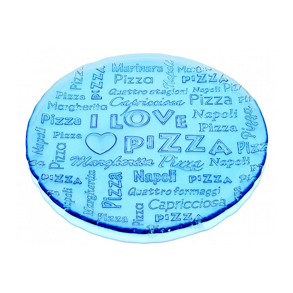 

IVV Блюдо I love pizza голубое 33 см