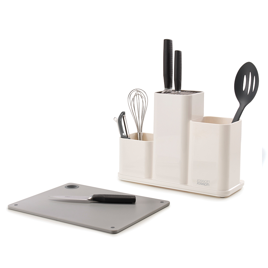 

Joseph Joseph Органайзер для кухонной утвари настольный CounterStore белый