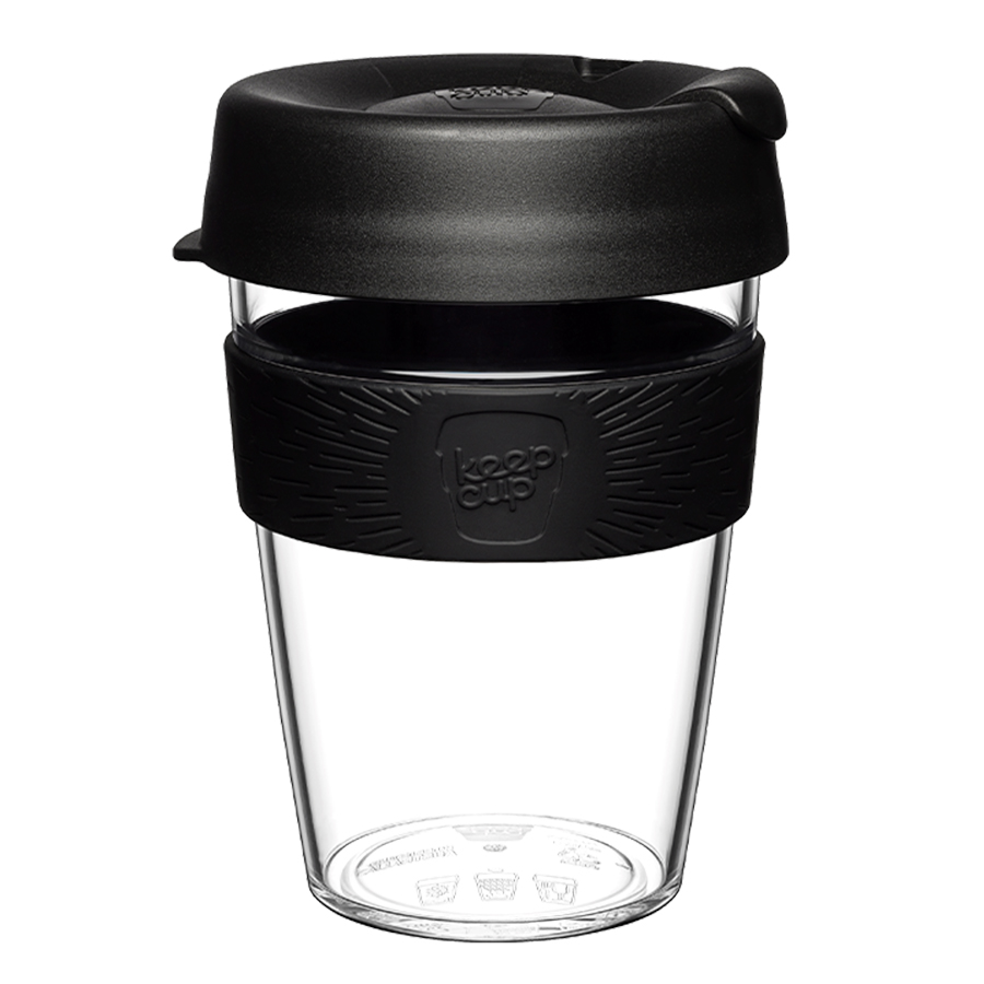 

KeepCup Кружка keepcup original m 340 мл clear black, Прозрачный/черный