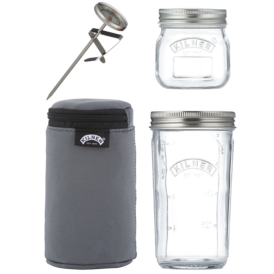 

Kilner Набор для приготовления йогурта, Прозрачный/стальной