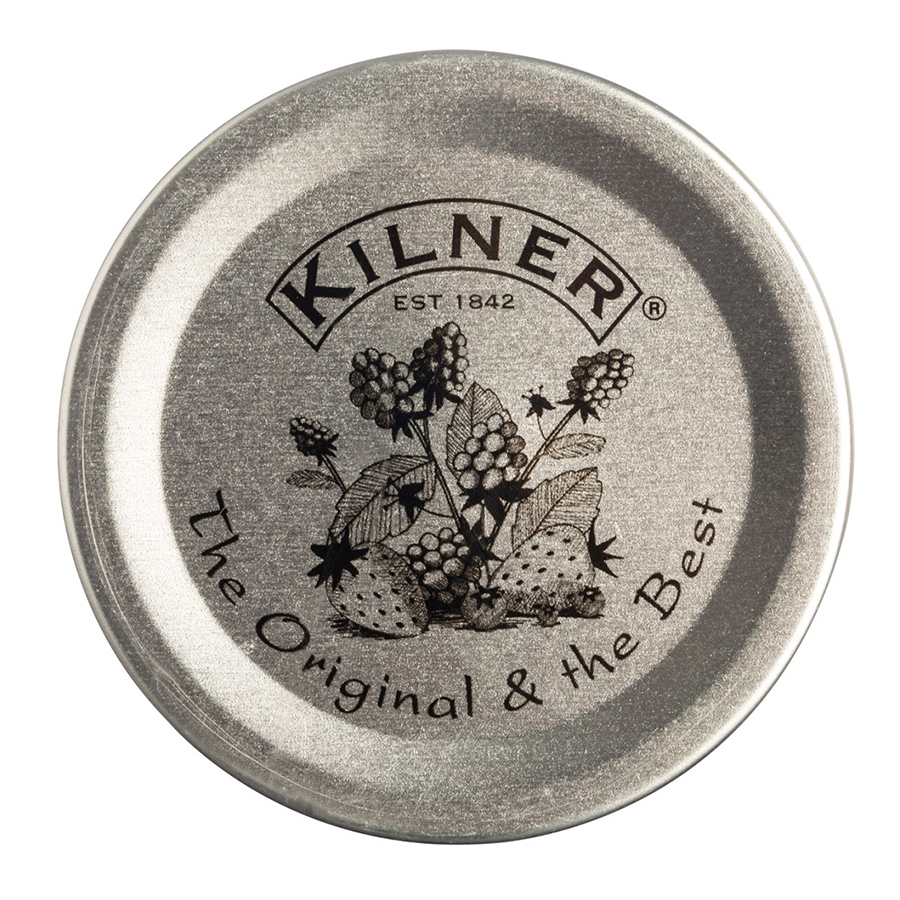 

Kilner Набор из 12 плоских крышек Vintage, Серебристый