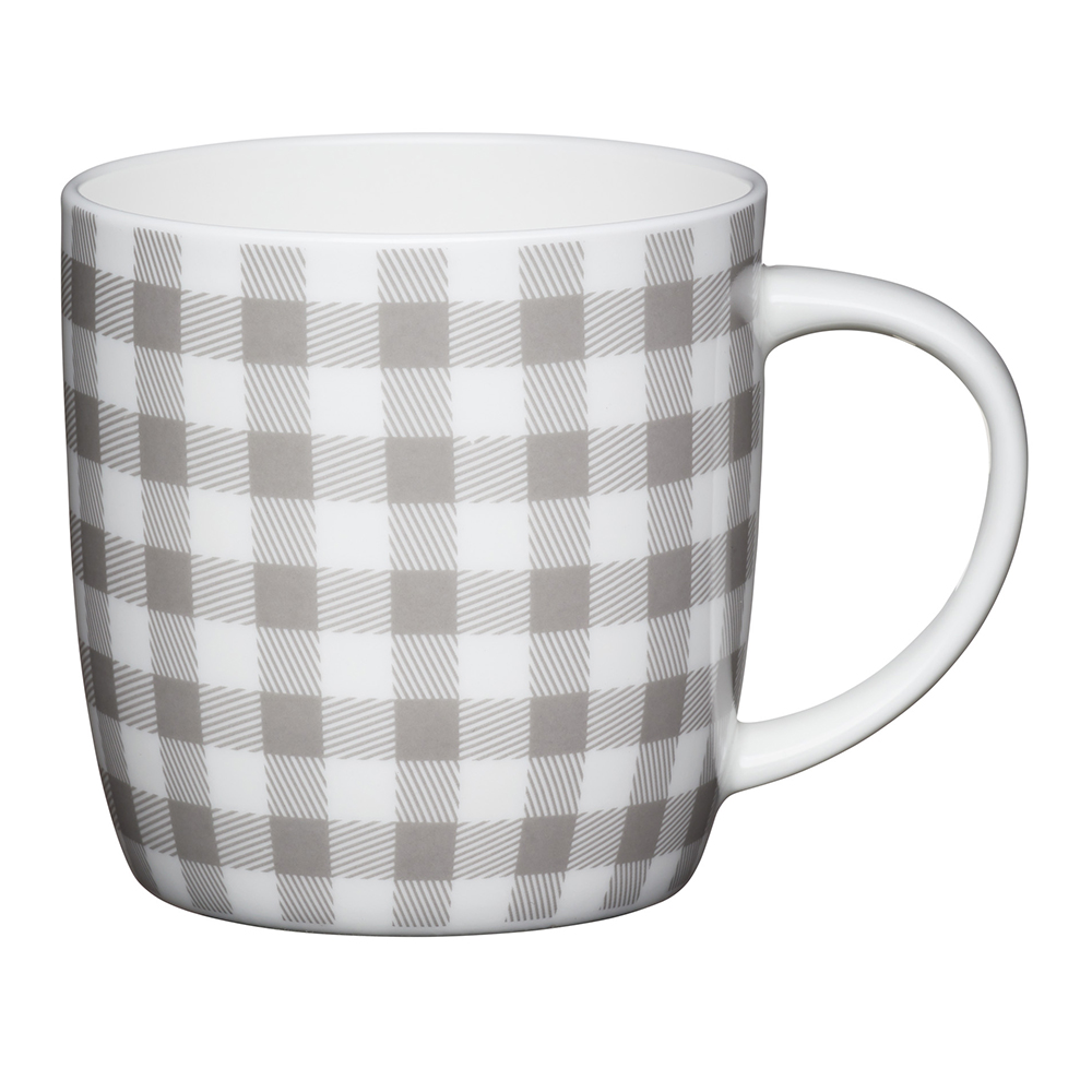 

Kitchen Craft Кружка Grey gingham, Мультиколор