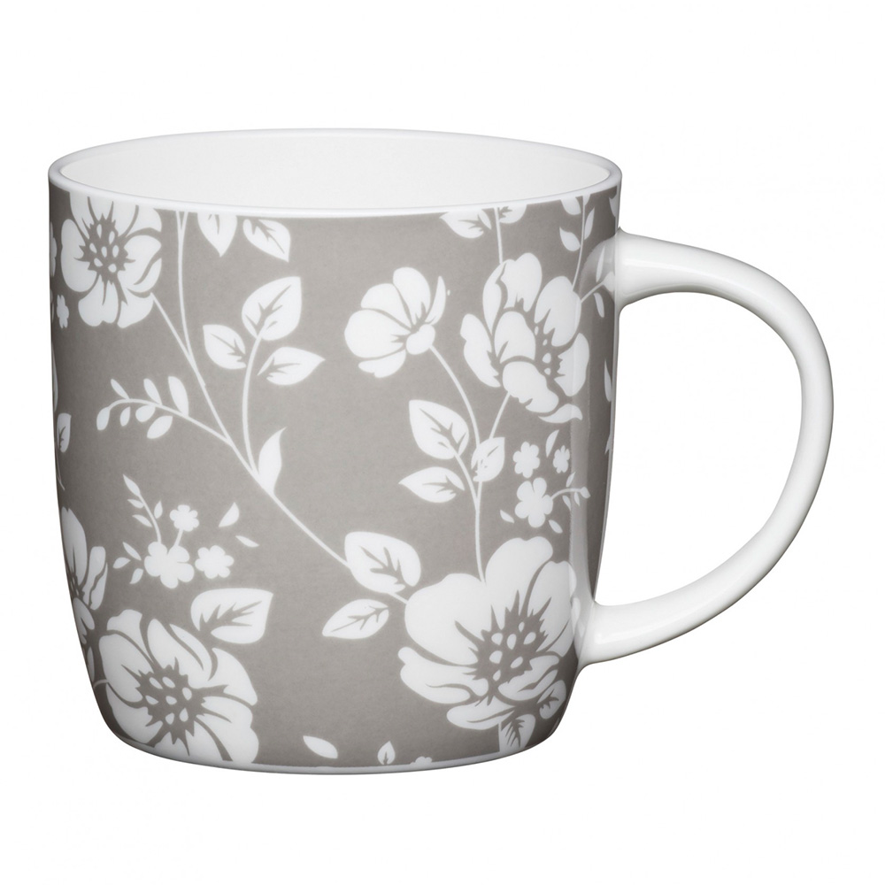 

Kitchen Craft Кружка WHITE FLOWER, Серый