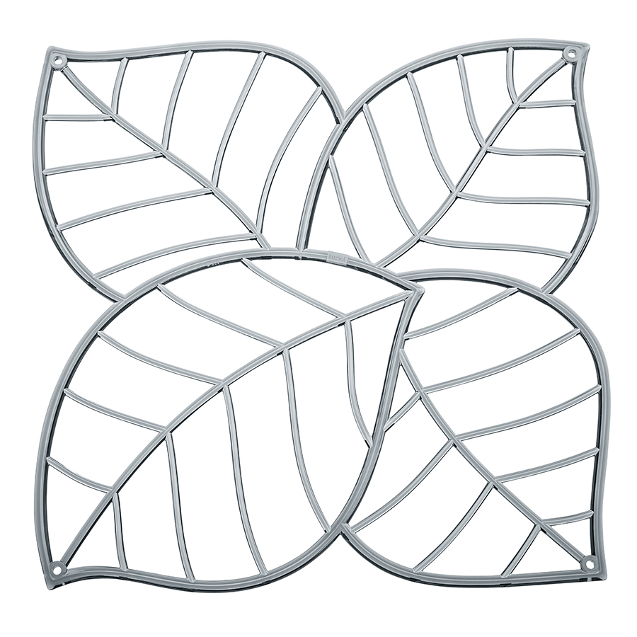 

Koziol Набор из 4 декоративных элементов leaf серый