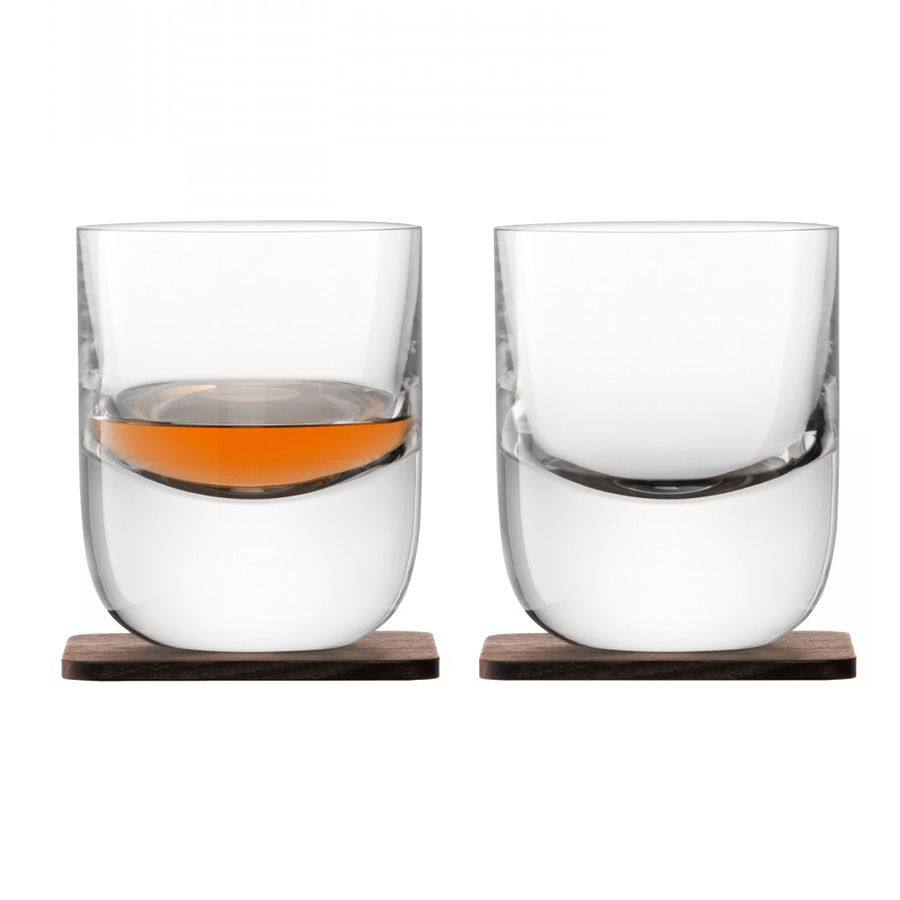 

LSA Набор из 2 стаканов Renfrew Whisky с деревянными подставками 270 мл