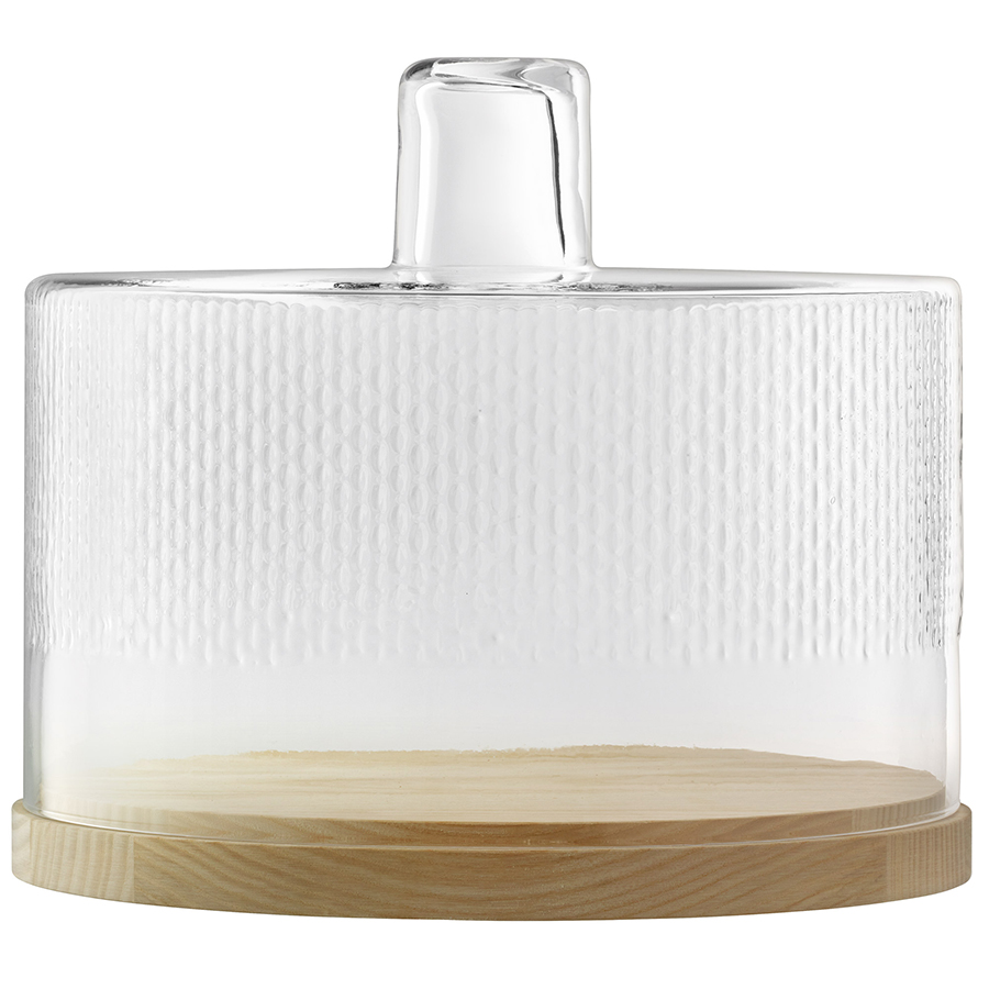 

LSA International Блюдо сервировочное с крышкой wicker, д29 см, Прозрачный