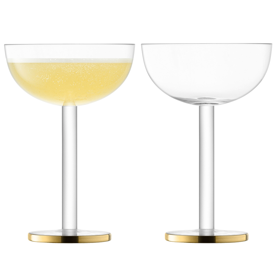 

LSA International Набор креманок luca, 200 мл, 2 шт, Прозрачный/золотой