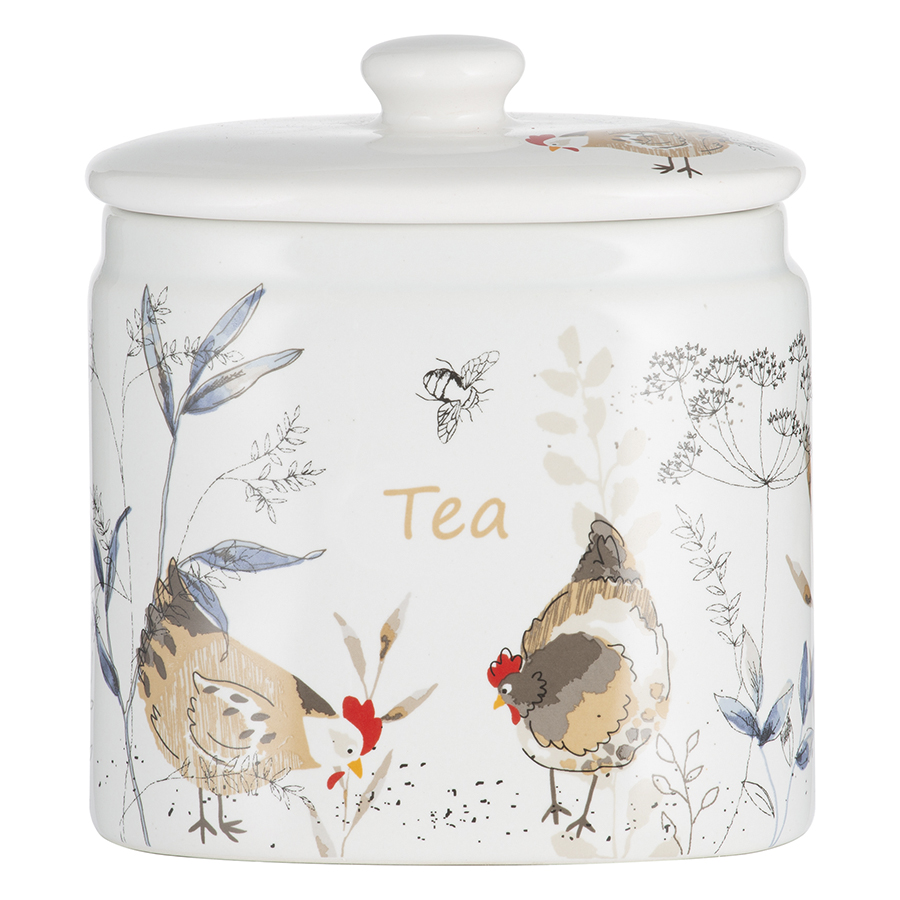 

Price&Kensington Емкость для хранения чая country hens, Разноцветный