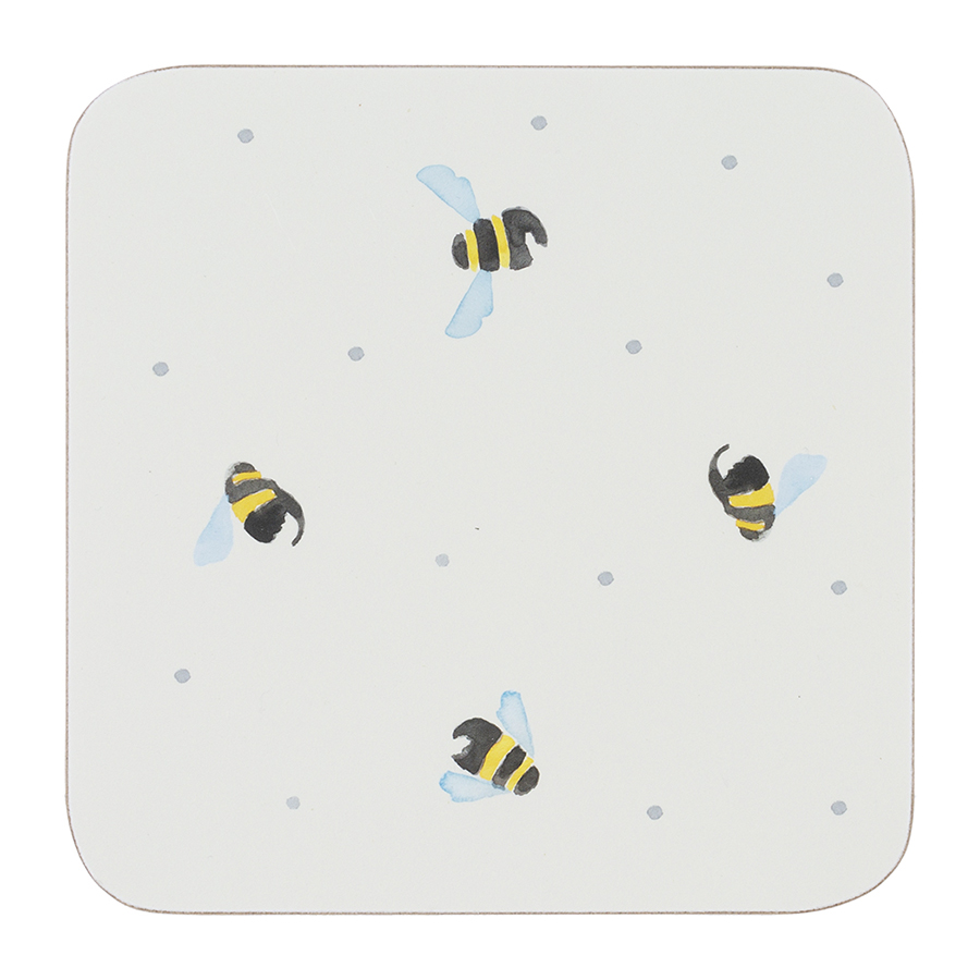 

Price&Kensington Набор подставок для кружек sweet bee 4 шт, Разноцветный
