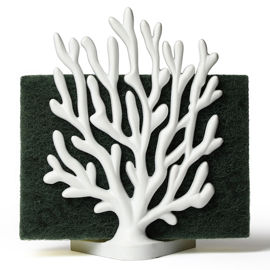 

Qualy Держатель для мочалок coral sponge белый