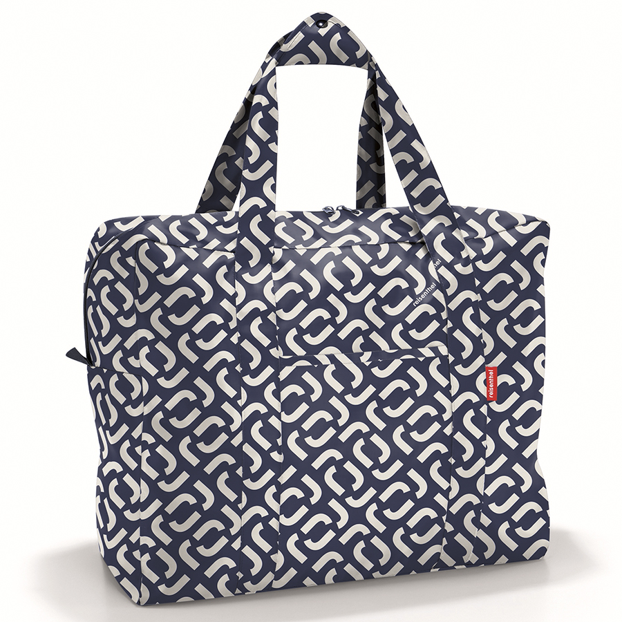 

Reisenthel Сумка складная mini maxi touringbag signature navy, Синий/белый