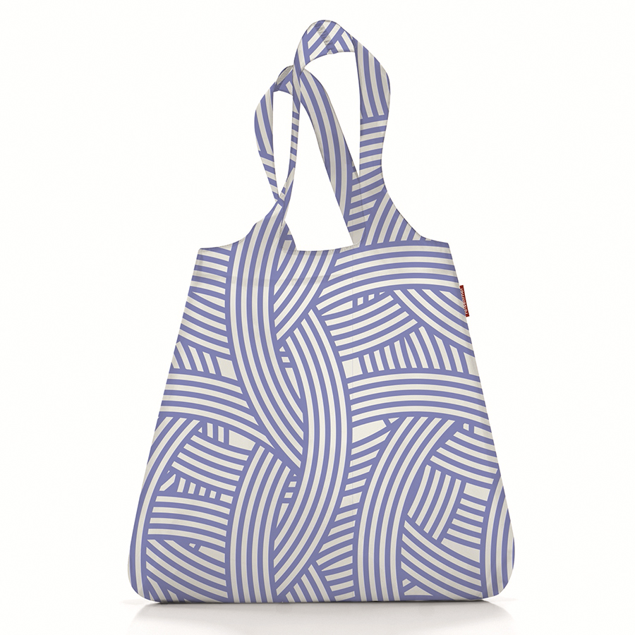 

Reisenthel Сумка складная mini maxi shopper zebra blue, Белый/голубой