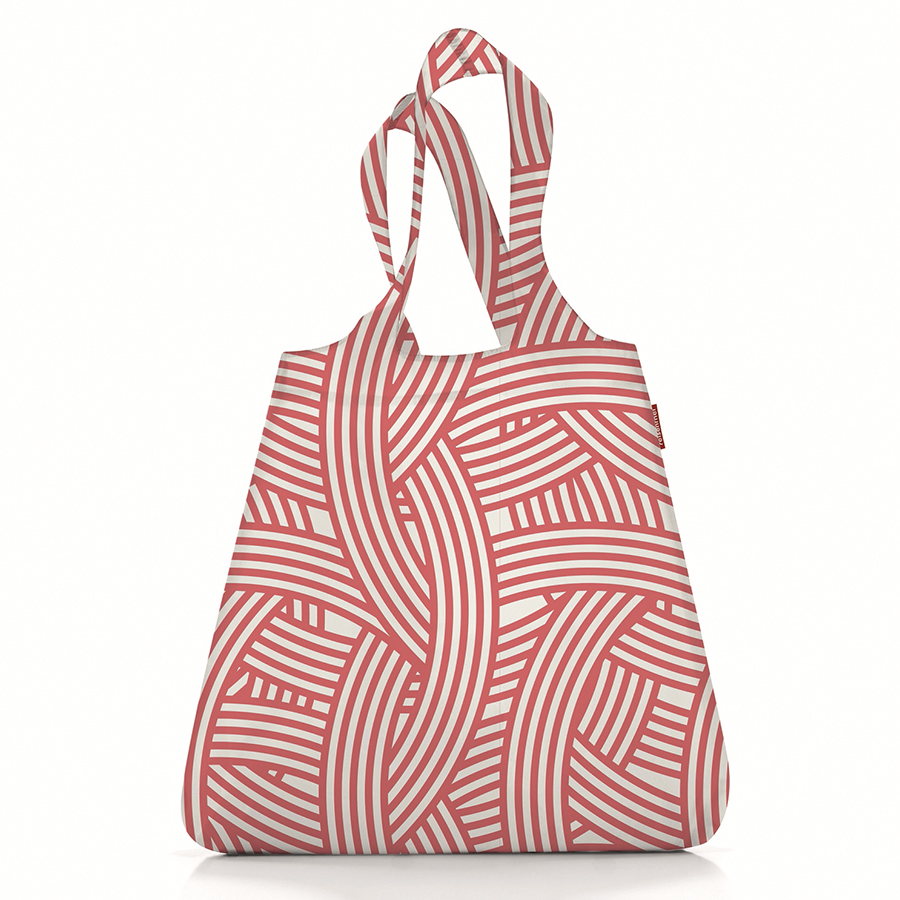 

Reisenthel Сумка складная mini maxi shopper zebra pink, Белый/розовый