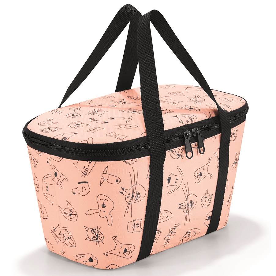 

Reisenthel Термосумка детская Coolerbag XS cats and dogs rose, Розовый