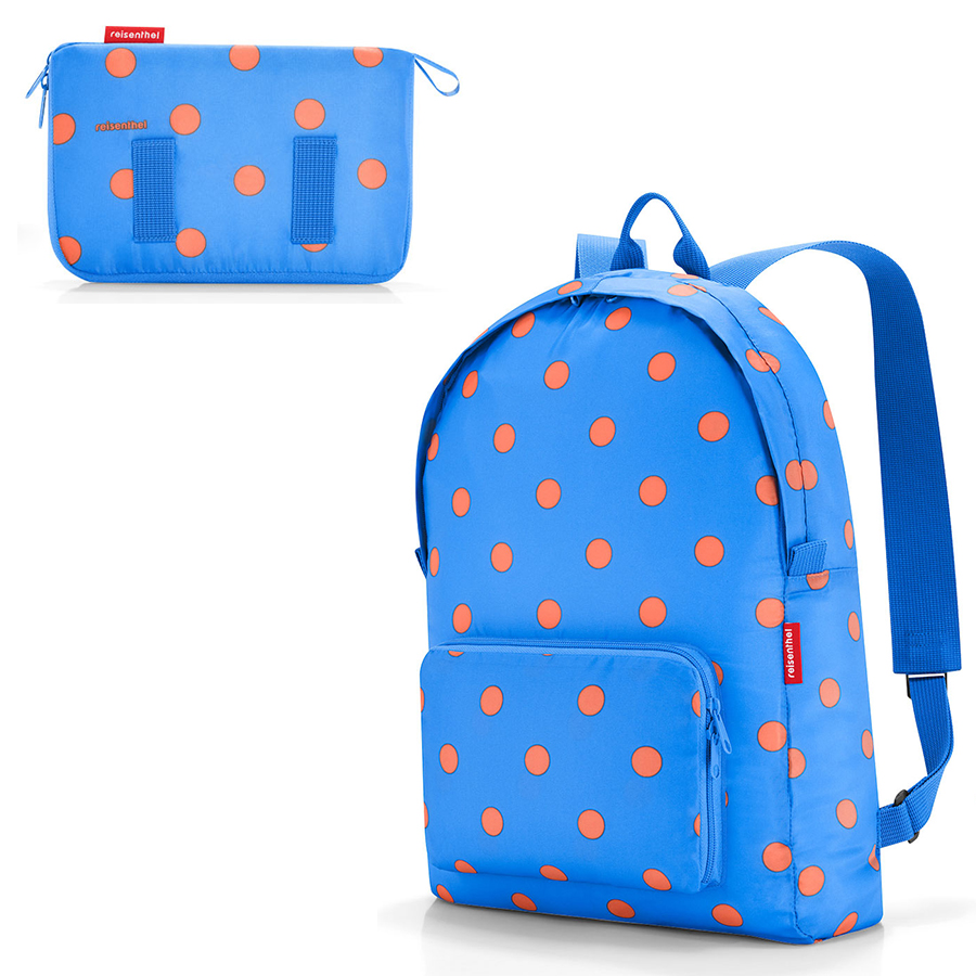 

Reisenthel Mini maxi Рюкзак складной azure dots, Голубой