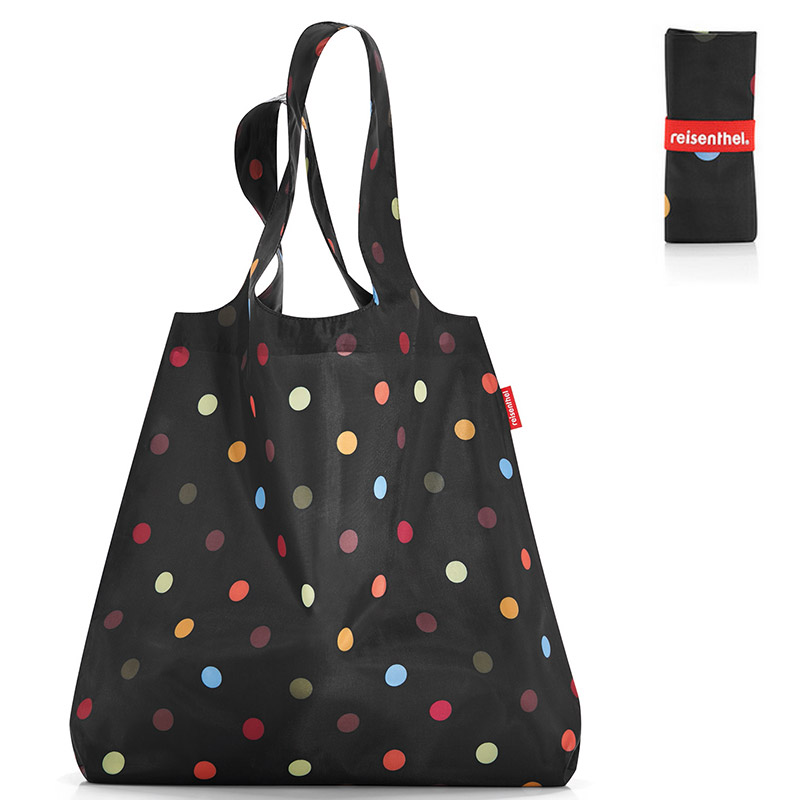 

Reisenthel Сумка складная Mini maxi shopper dots, Черный