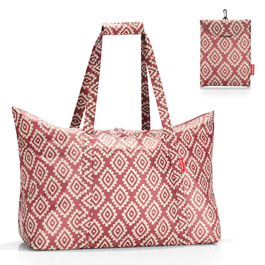 

Reisenthel Сумка складная Mini maxi travelbag diamonds rouge, Красный