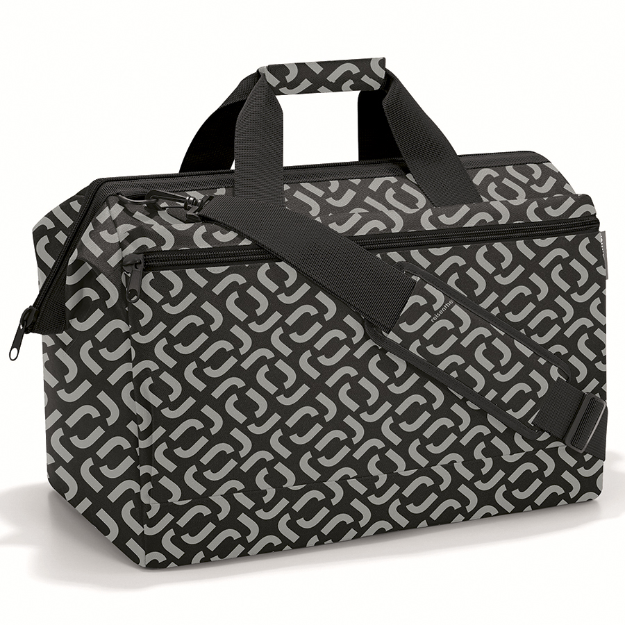 

Reisenthel Сумка allrounder l pocket signature black, Черный/серый