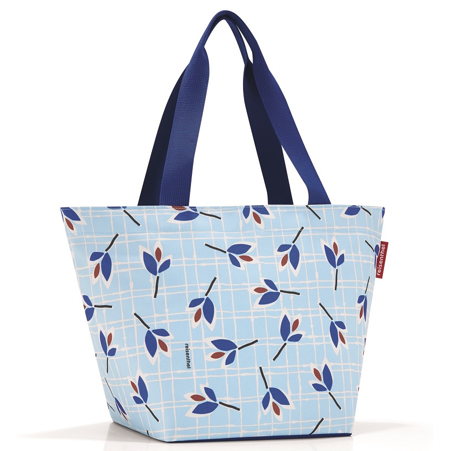 

Reisenthel, Сумка Shopper M leaves blue, Голубой