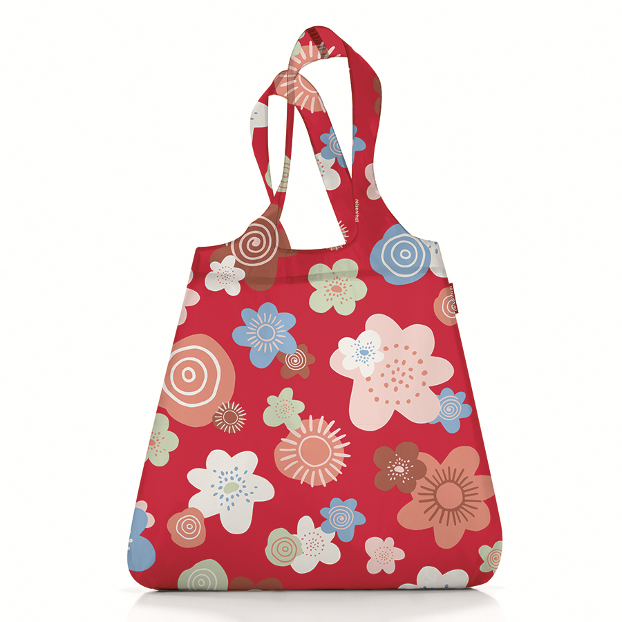 

Reisenthel Сумка складная mini maxi shopper flowers red, Красный