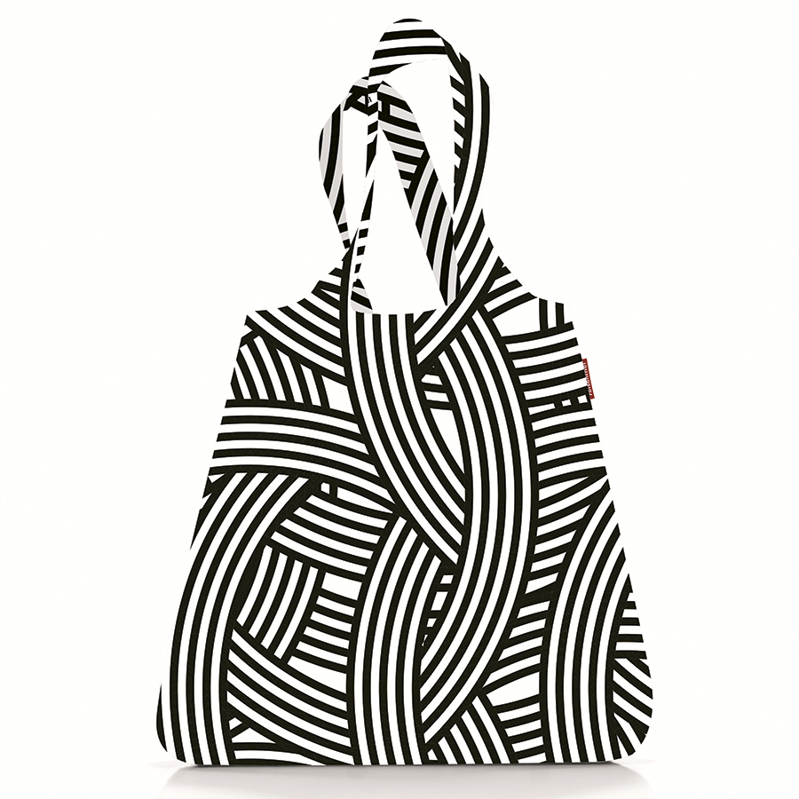 

Reisenthel Сумка складная mini maxi shopper zebra, Чёрный/белый