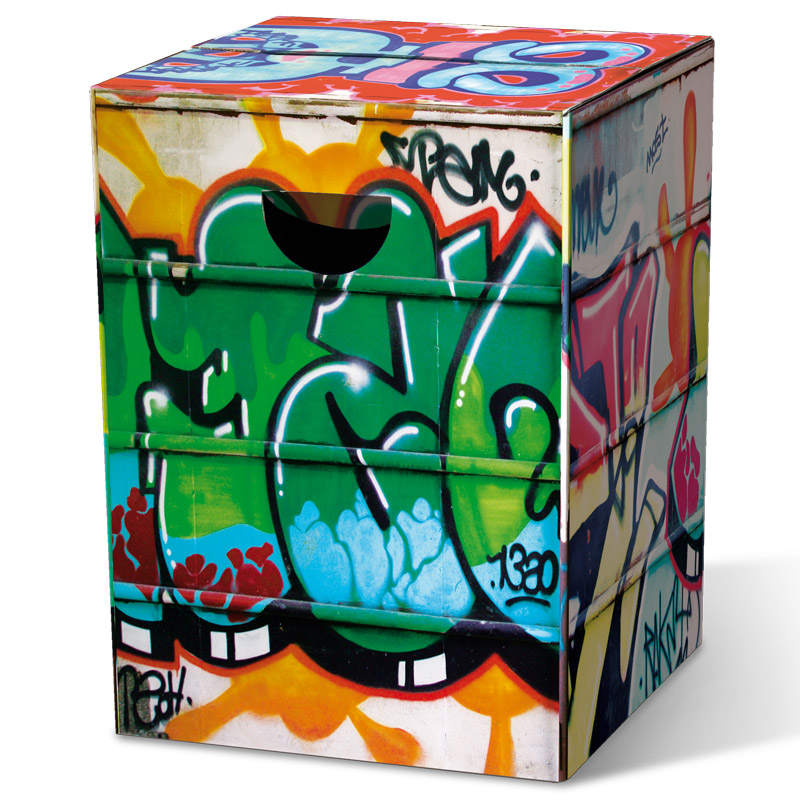 

Remember Табурет картонный сборный graffiti, Мультиколор