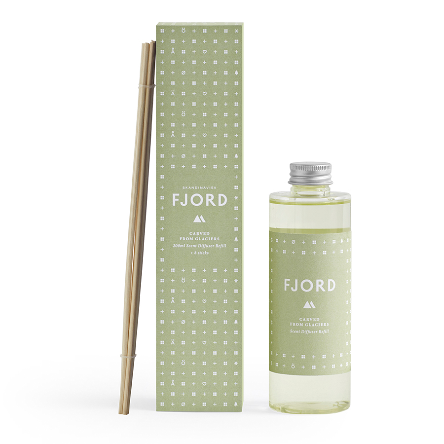 

S K A N D I N A V I S K Наполнитель для диффузора fjord, 200 мл, Зеленый