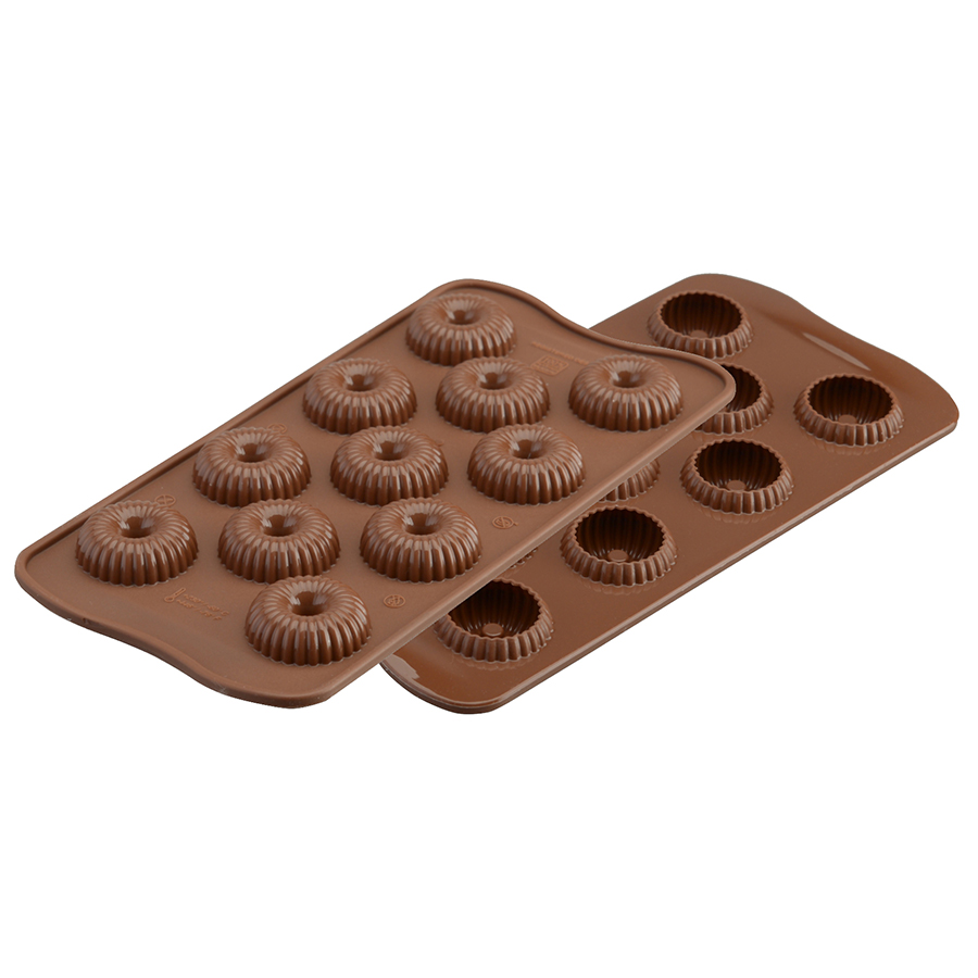

Silikomart Форма для приготовления конфет choco crown 11 х 24 см силиконовая, Коричневый