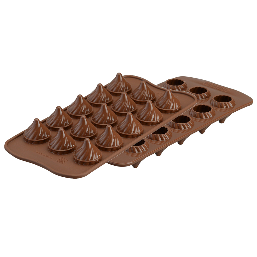 

Silikomart Форма для приготовления конфет choco flame силиконовая, Коричневый