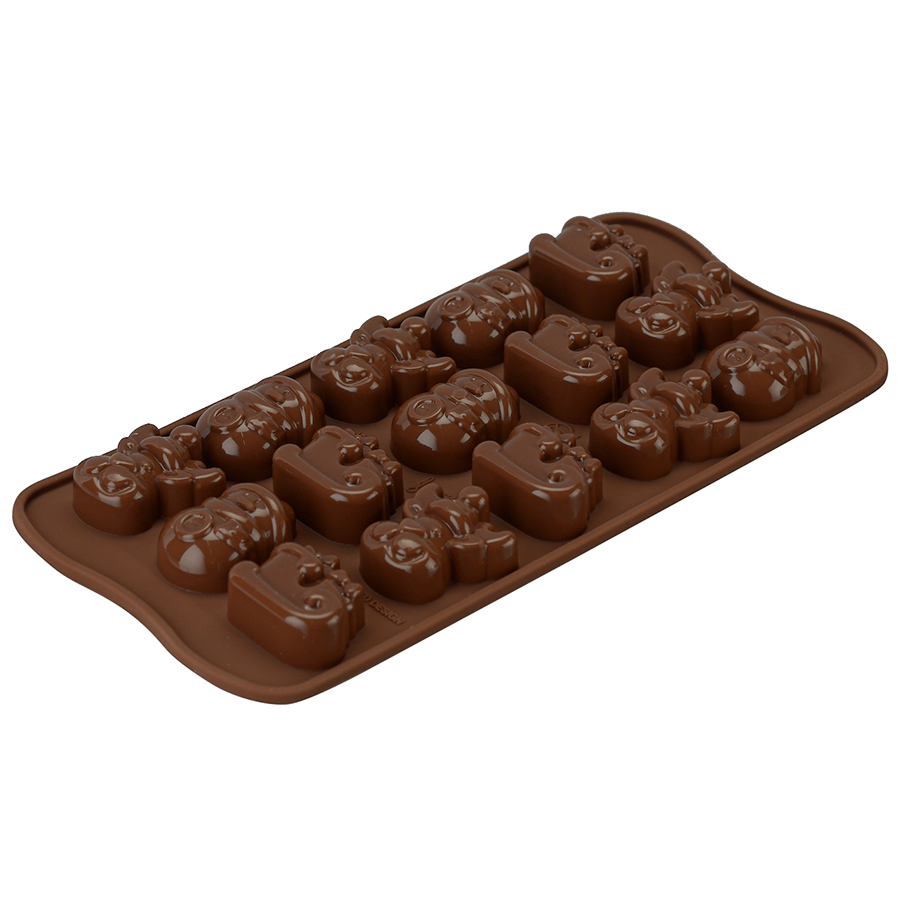 

Silikomart Форма для приготовления конфет choco winter силиконовая, Коричневый