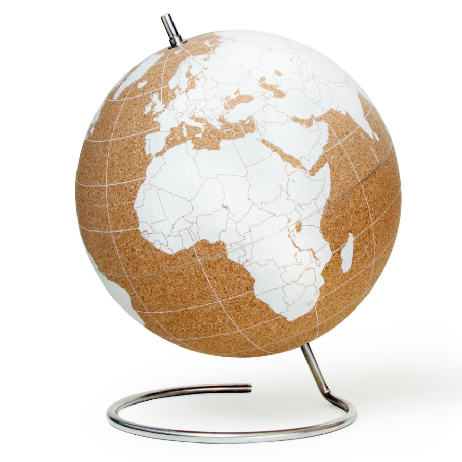 

Suck Uk Глобус cork globe, белый, d25 см