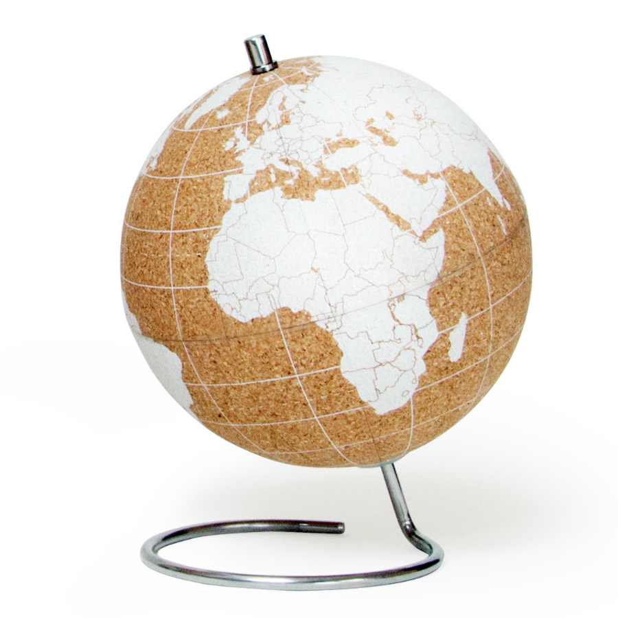 

Suck Uk Глобус cork globe, белый, d14 см