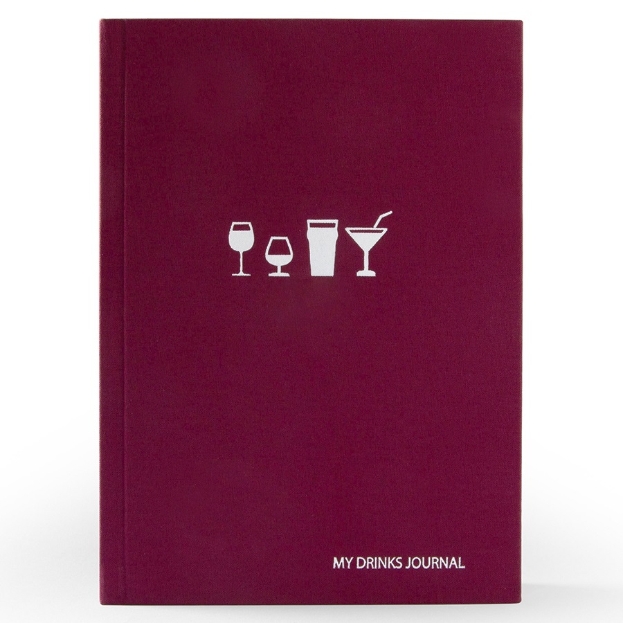 

Suck UK Дневник suck uk, my drinks journal, Бордовый