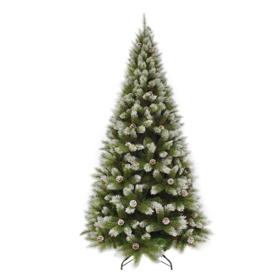 

Triumph Tree Ель Женева 215 см с шишками заснеженная 73121