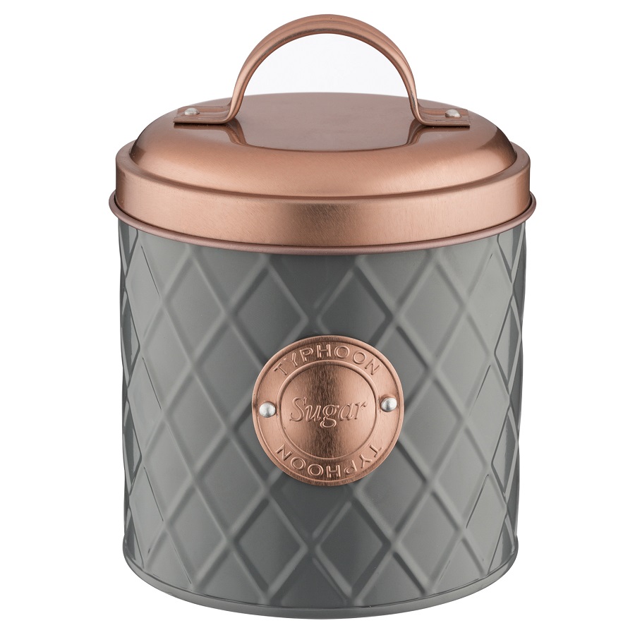 

TYPHOON Copper Lid Емкость для хранения сахара 1 л, Серый