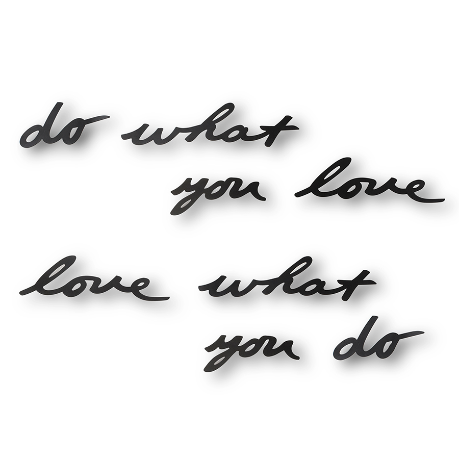 

Umbra Надпись декоративная Do what you love настенная черная