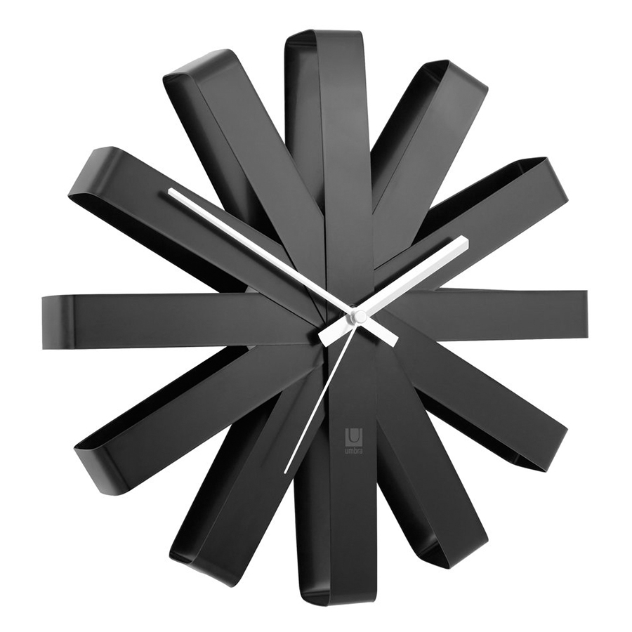 

Umbra Часы настенные Ribbon чёрныe, Черный