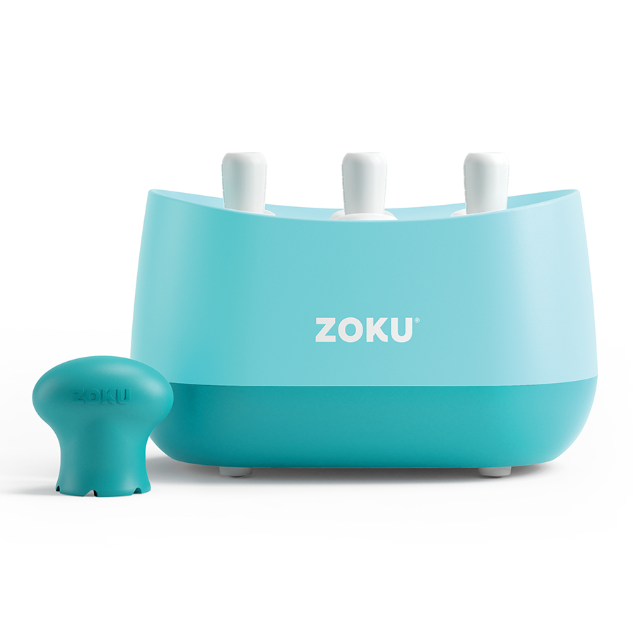 

Zoku Набор для приготовления и украшения мороженого quick pop maker, Голубой