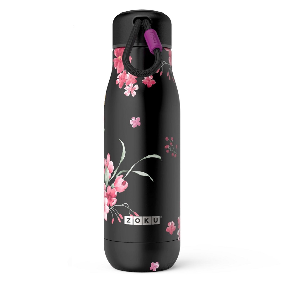 

Zoku Термос 500 мл Midnight Floral, Черный